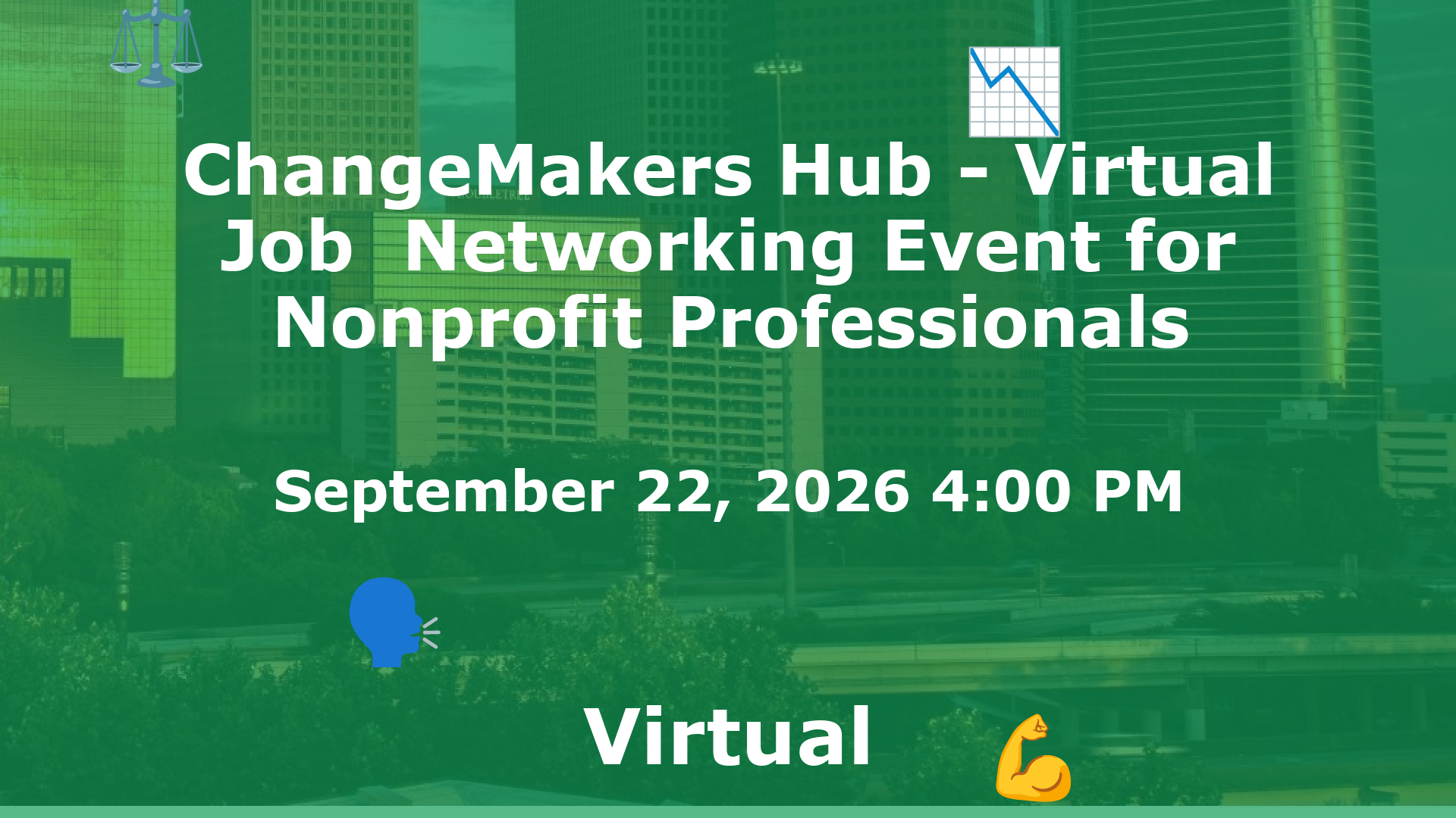ChangeMakers Hub - Virtual Job  Networking Event for Nonprofit Professionals event image